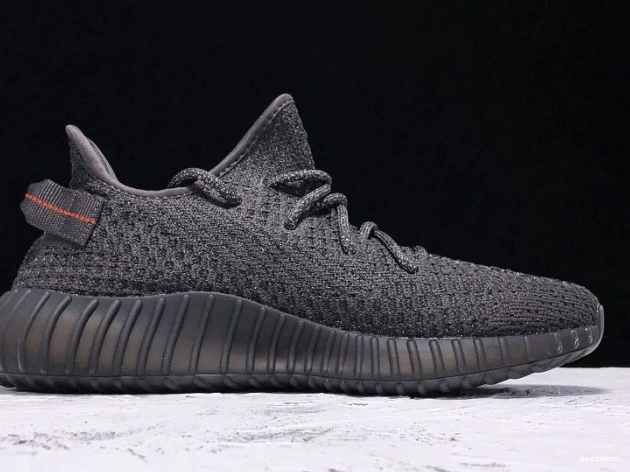 Static Boost 350 (Reflective) Black V2 Adidas Yeezy FU9007 - 0830